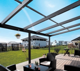 Skan Holz Aluminium Terrassenüberdachung Monza |