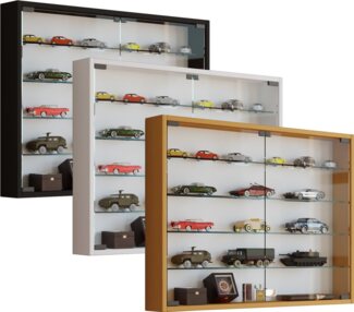 VCM Hängevitrine Hängevitrine Wandvitrine Sammel Deko Mandosa L