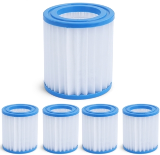 5x Pool Filterkartusche Ersatzfilter Filterpatrone 9cm für Bestway Intex