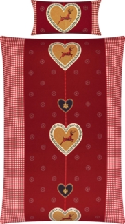 Kaeppel Bettwäsche Bettwäsche, Biber, Karo