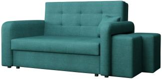 Schlafsofa Viva Home II, Nische für Hocker auf der rechten Seite, Farbe: Enjoy 17