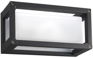 Heitronic Nr. 500613-HE Wandleuchte Sevilla anthrazit IP54 E27 25cm