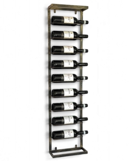 DanDiBo Weinregal Wand Metall Schwarz 240403 Flaschenregal Schmal Wandmontage Wine Rack Weinflaschenhalter Weinhalter Flaschenhalter