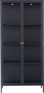 Dekoria Vitrine Xappa black 90,5 x 40,5 x 190 cm
