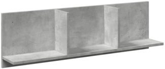 vidaXL Wandschrank 100x16,5x30 cm Betongrau Holzwerkstoff 854862