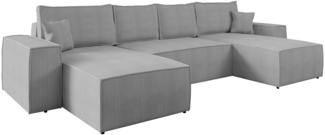 Wohnlandschaft Magerio U Cord (Farbe: Poso 110)