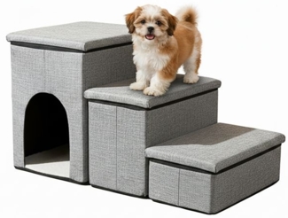 Faltbare Hundetreppe mit 3 Stufen 10051887_940