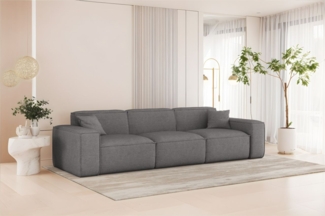 Sofa Designersofa CELES PREMIUM 3-Sitzer in Stoff Artico Grau