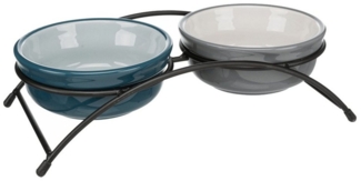 TRIXIE Napf-Set Napf-Set Eat on Feet petrol/hellpetrol/grau/hellgrau