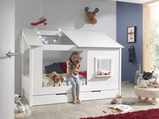 Bett Baumhaus Bett 90 x 200 cm Weiß