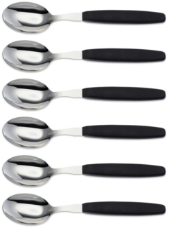 GIESSER Bestecklöffel Besteck Gabel, Teelöffel, Löffel, Kuchengabel (6 Stück), schönes Design, langlebig, kombinierbar, spülmaschinenfest
