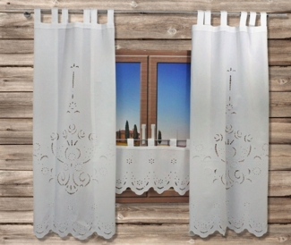 HOSSNER - ART OF HOME DECO Vorhang Ortler (1 St), Schlaufen, halbtransparent