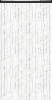 Flauschvorhang in Sondergröße - Türvorhang Breite: 160cm - Länge: 300cm, Weiß