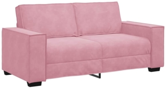 vidaXL 2-Sitzer-Sofa Rosa 140 cm Samt 4105023