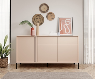 AX LIVING Kommode Sideboard Piemontesia 153 3D2S beige – 153,1cm breit
