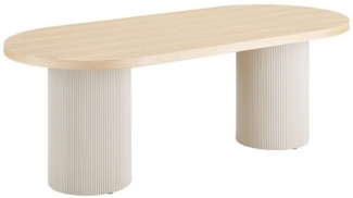 ebuy24 Esstisch Solva Esstisch Sandfarben, Natur.