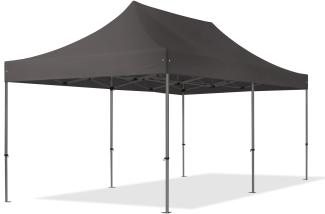 3x6 m Faltpavillon, PREMIUM Stahl 40mm, dunkelgrau
