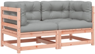 vidaXL Garten-Ecksofas mit Kissen 2 Stk. Massivholz Douglasie 838075