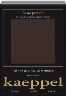 Kaeppel Spannbettlaken Single Jersey Mako Elasthan, Jersey-Elasthan, Gummizug: rundum, (1 Stück), aus 97% Baumwolle und 3% Elasthan