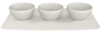 Villeroy & Boch Manufacture Rock Dipschälchen Set weiß 4-teilig - A