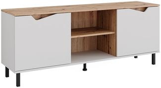 Lowboard Marelle Weiß/Artisan 150 x 60 cm mit 2 Türen Vicco