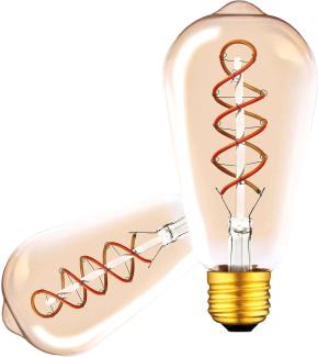 ISOLED E27 Vintage Line LED ST64 Edisonbulb, amber, 4W 2200K