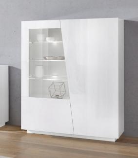 INOSIGN Highboard Vega, Hochschrank, Hochkommode, Schrank, mit 2 Türen mit Glaseinsatz, Höhe 146 cm