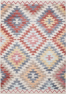 Interiyou Teppich Gent, Rechteckig, Höhe: 5 mm, Vintage Kurzflor für Wohnzimmer, Schlafzimmer, waschbar, pflegeleicht