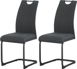 Stuhl (B/H/T): 43 x 98 x 59 cm in Anthrazit