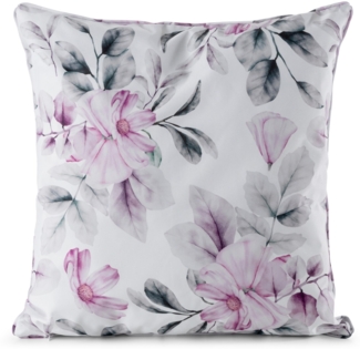 Kissenbezug Garten Wassefest Outdoor 30A 45X45 weiß rosa