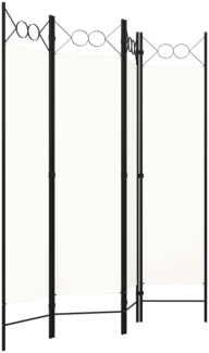 vidaXL 4-tlg. Raumteiler Weiß 160x180 cm 320706