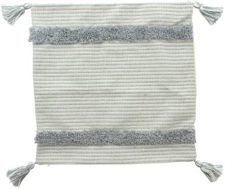 Kissenhülle "Stripes" mit Quasten Kissenbezug Dekokissen Kissen Hülle Deko Sofa