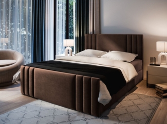 Masseno Boxbett KANES 180x200 cm mit Bonell Matratze und Topper