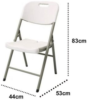 HTI-Living Klappstuhl Klappstuhl 8 Stück Weiß (Set, 8 St), Küchenstuhl Campingstuhl Bestuhlung Events