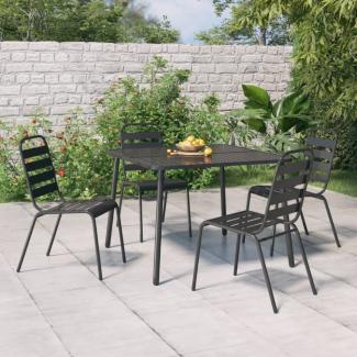 vidaXL Gartentisch Anthrazit 100x100x71 cm Stahl 362738