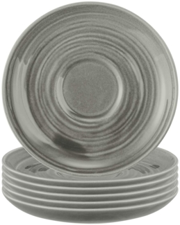 Seltmann Weiden Terra Teeuntertasse ø 13,5 cm 6er Set - Perlgrau