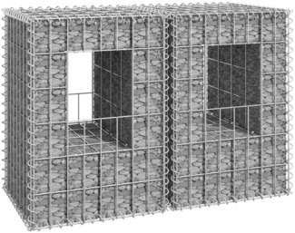vidaXL Gabionensäulen 2 Stk. 40x40x60 cm Eisen 151259