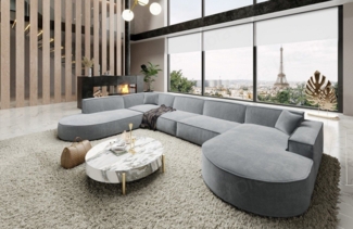 Sofa Dreams Wohnlandschaft Designer Stoff Sofa Modern Couch Alegranza U Form Stoffsofa, Loungesofa