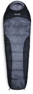Lumaland Mumienschlafsack Where Tomorrow Camping Schlafsack mit Tasche, wasserabweisend Wärmekragen atmungsaktiv 230x80x55