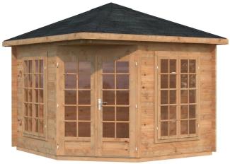 Palmako Holz-Pavillon Melanie 280x280 cm inklusiveFußboden Holzpavillon natur