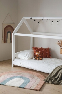 benuta Kinderteppich Rainbow, Sonderform, Höhe: 6 mm, Kunstfaser, Berber, Ethno-Style, Wohnzimmer