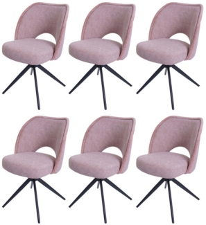 MCW Esszimmerstuhl HWC-N72-6 (6er-Set, 6 St), Hohe Stoffqualität (420g/m), mit Auto-Return