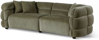 Sofa 3-Sitzer 260x100x76 grün WILMA