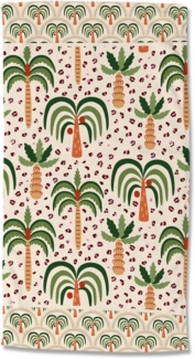 good morning Strandtuch Cezan, Velours (Packung, 1-St), Mikrofaser, Velours, Strandtuch, saugfähig, leicht, 100x180