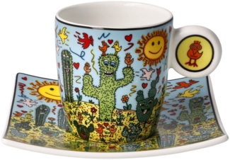 Goebel Espressotasse James Rizzi - Desert Life, Fine Bone China, Bunt, 0. 1 L, 26102721