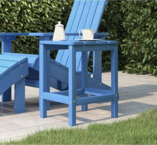 vidaXL Adirondack-Gartentisch Meeresblau 38x38x46 cm HDPE 318644
