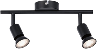 Paulmann No. 66756 Strahler Carolina 2-flammig Schwarz matt GU10