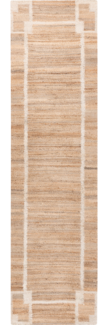 Teppich GONDIA Hellbeige 80 x 300 cm Jute