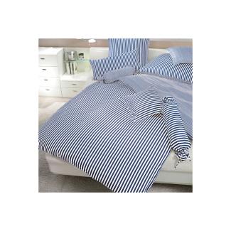 Hochwertige Janine Mako-Satin BETTWÄSCHE MODERN CLASSIC 3912 in verschiedenen Größen und Farben 240x220 / 80x80 cm dunkelblau 12