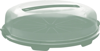Rotho Tortenglocke Fresh flach grün, Kuchenbehälter, Kuchenbox Tortenbox